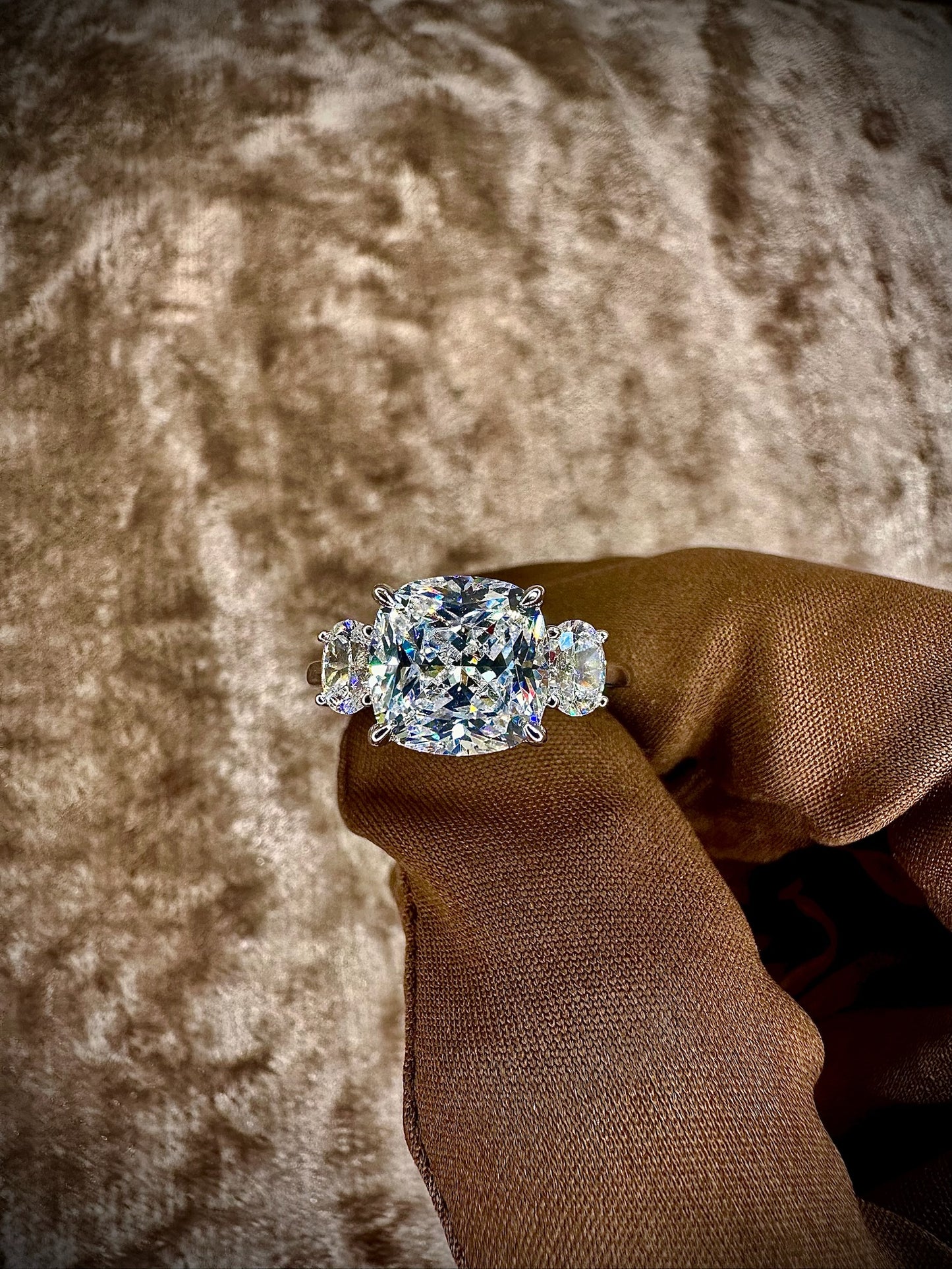 3-stone Cubic Zirconia Ring - 4.5ct