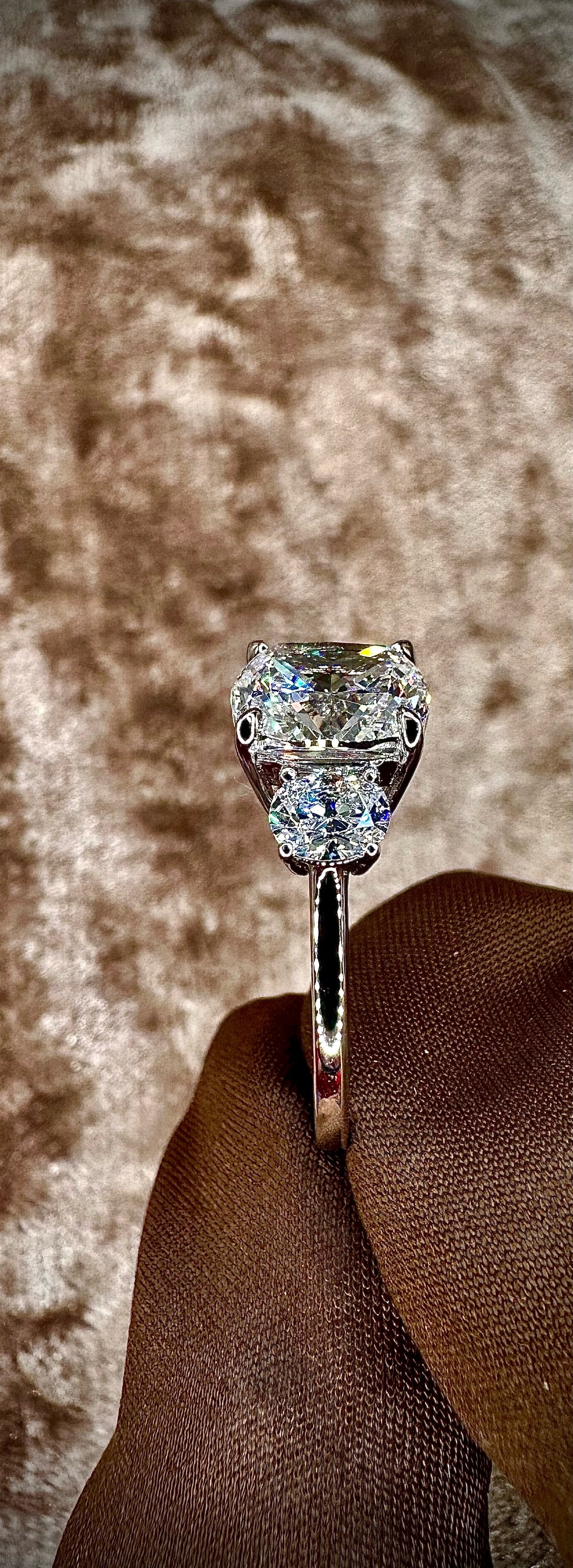 3-stone Cubic Zirconia Ring - 4.5ct
