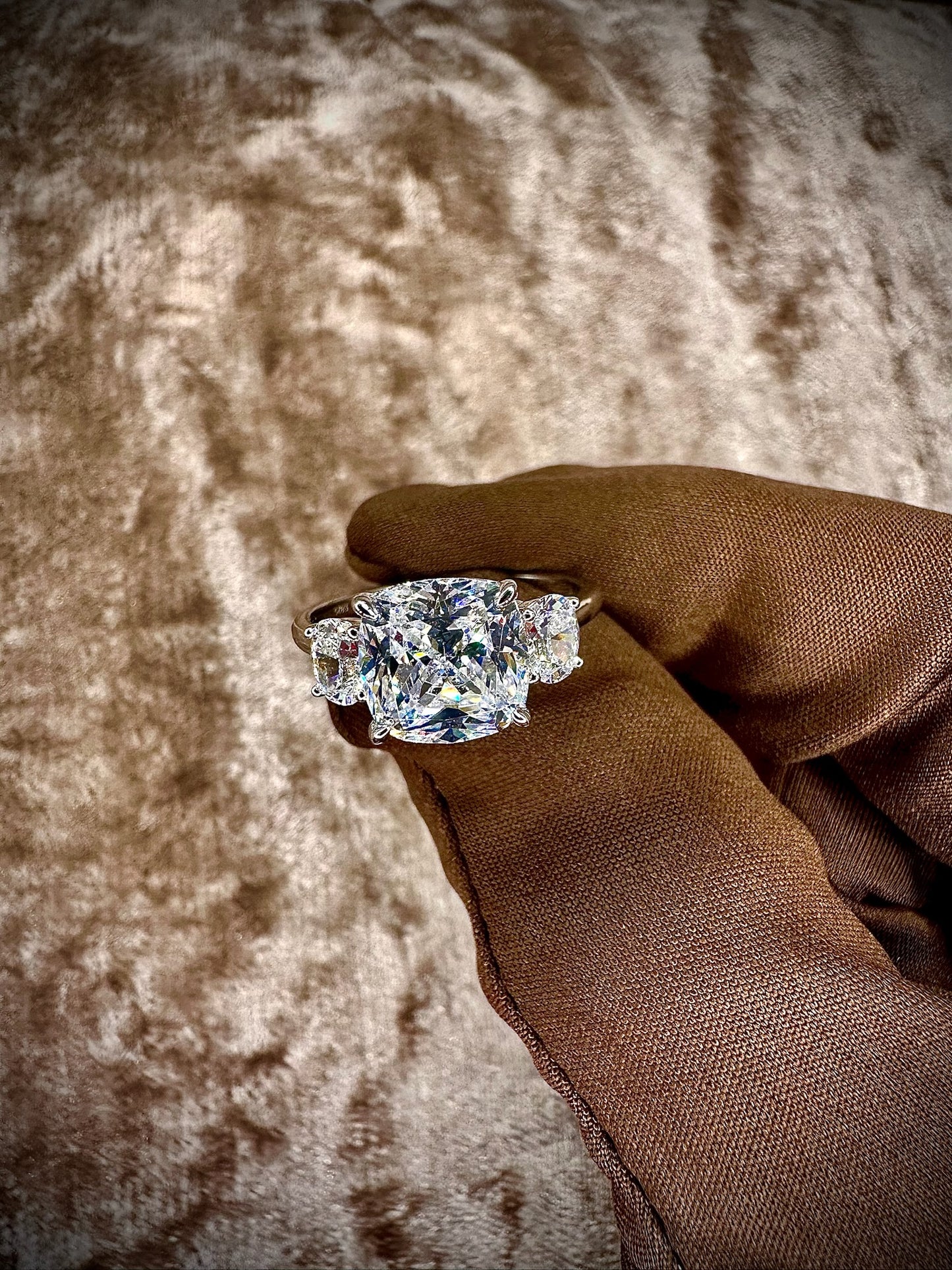 3-stone Cubic Zirconia Ring - 4.5ct