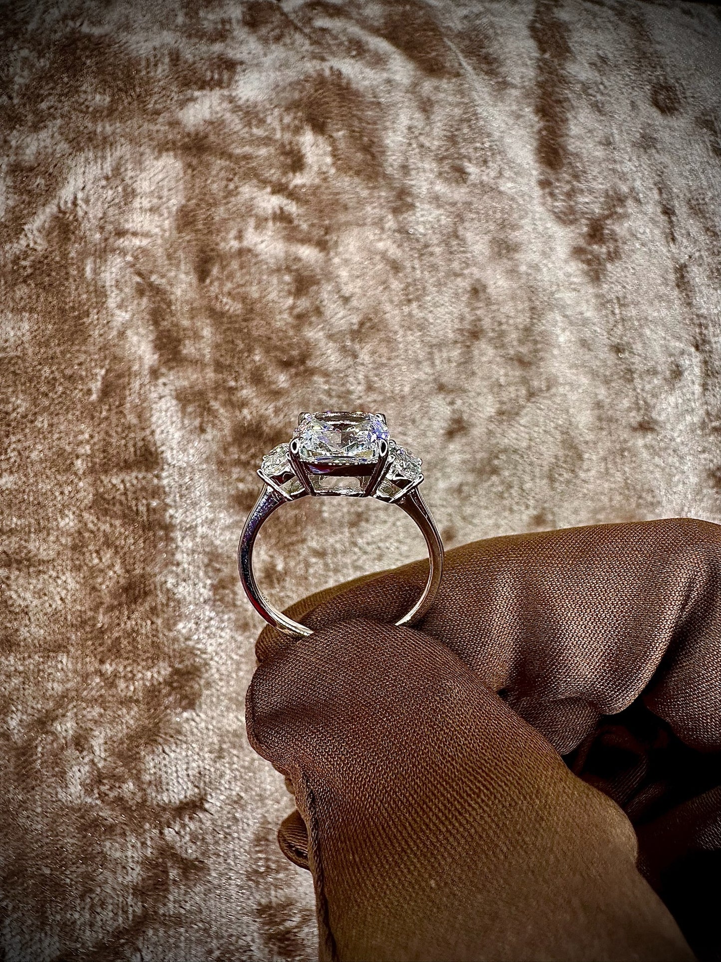 3-stone Cubic Zirconia Ring - 4.5ct